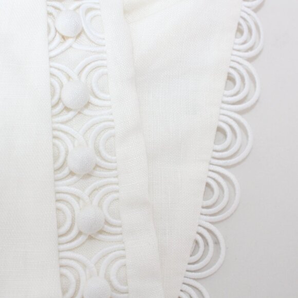 Zimmermann Jude White Linen Shorts NEW - Picture 9 of 10